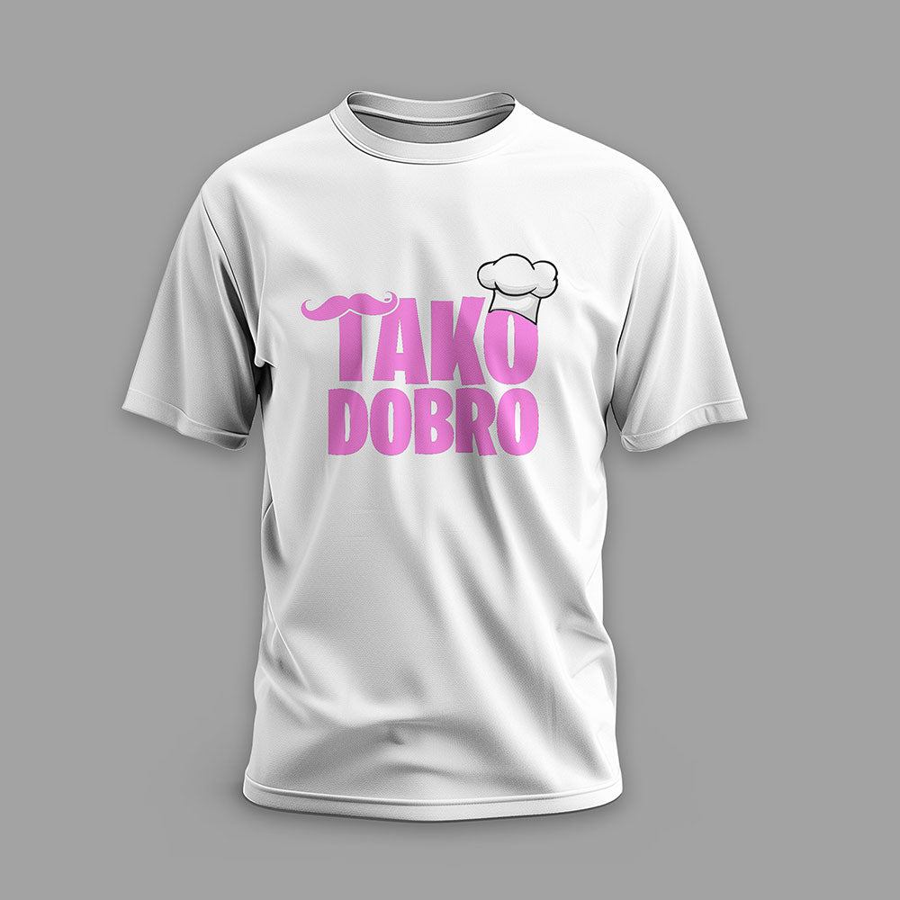 T-Shirt Tako Dobro Motiv in Pink